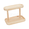 2-Tier Oval Wood Display Racks ODIS-WH0025-127B-6