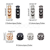 48Pcs 8 Styles Alloy Spring Cord Locks DIY-WR0001-99-2