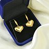304 Stainless Steel Heart Dangle Earrings for Women EJEW-G417-02G-4