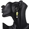 Handmade Porcelain Hoop Earrings EJEW-JE06953-3