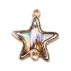 Rack Plating Brass Enamel Connector Charms X-KK-K252-11G-02-1