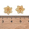 Brass Micro Pave Cubic Zirconia Bead Caps CU-CBA6E4E-10G-3