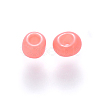 6/0 Baking Paint Glass Round Seed Beads SEED-S036-01C-12-2