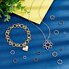 PandaHall Elite 285Pcs 12 Styles Brass Jump Rings KK-PH0009-07-4