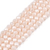 Electroplate Glass Beads Strands EGLA-A044-P3mm-A05-1