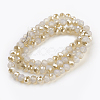 Electroplate Glass Beads Strands GLAA-K027-HR-A01-2