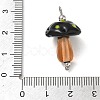 304 Stainless Steel with Handmade Bumpy Lampwork Pendants LA-CBA4231-01D-P-3