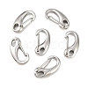 Tarnish Resistant Polished 304 Stainless Steel Keychain Clasp Findings STAS-R072-59A-4