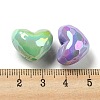 UV Plating Opaque Acrylic Beads OACR-E031-09-3
