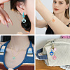 50Pcs Baking Paint Acrylic Pendants OACR-TA0004-83D-8