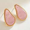 304 Stainless Steel Resin Stud Earrings WGF91D5-01-1