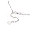 Handmade Glass Beaded Prince with Crown Pendant 304 Stainless Steel Cable Necklaces for Women NJEW-JN05447-01-5