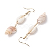 304 Stainless Steel Shell Shape Dangle Earrings EJEW-JE06265-02-5