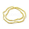 Electroplate Glass Beads Strands GLAA-E036-04D-3