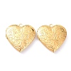 Ion Plating(IP) 304 Stainless Steel Locket Pendants STAS-P291-06G-1