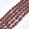 Electroplate Glass Beads Strands EGLA-S188-09E-1