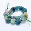 Natural Fluorite Beads Strands G-K203-64-2