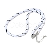 Ployester Core-Wrapped Round Cord Necklace Making KK-CBACFA2-03P-18-1