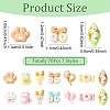 70Pcs 7 Styles Opaque Resin Cabochons RESI-YW0006-13-3