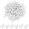 500Pcs Iron Folding Crimp Ends IFIN-CN0001-06S-1