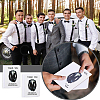 12Pcs Paper Wedding Thank You Card AJEW-GA0010-04-5