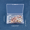 Brass Twister Clasps KK-FH0001-36-7