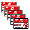 Waterproof PVC Warning Sign Stickers DIY-WH0237-009-1