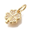 Brass Micro Pave Cubic Zirconia Pendants KK-Q001-12G-2