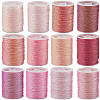12 Rolls 12 Colors Metallic Sewing Thread OCOR-CY0002-02E-6
