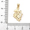 Brass Pave Cubic Zirconia Pendants KK-F919-28G-03-3