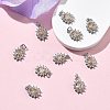 SHEGRACE Brass Micro Pave Cubic Zirconia Pendants XGRQ2O263-446A-P-4