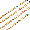 304 Stainless Steel & Enamel Ball Chains CHS-Q004-006-NF-1