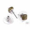 Gemstone Ear Studs EJEW-K091-01P-4
