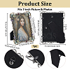 Rectangle Zinc Alloy Enamel Photo Frame Stand AJEW-WH0794-88-2