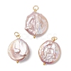 Natural Baroque Pearl Keshi Pearl Pendants PALLOY-JF04629-01-1