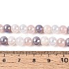 Electroplate Glass Beads Strands X-EGLA-N019-6mm-04-4