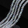 Electroplate Glass Beads Strands EGLA-A034-T6mm-L19-1