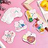 Paper Hair Clip Display Cards DIY-WH0199-79-4