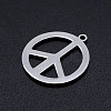 Tarnish Resistant 201 Stainless Steel Pendants STAS-T046-JN266-1-2