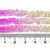 Transparent Glass Bead Strands GLAA-H023-03G-5