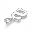 Non-Tarnish 304 Stainless Steel Pendants X-STAS-F106-95P-S-01-2
