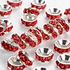 Brass Rhinestone Spacer Beads RB-A020-7mm-21S-1