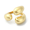 Rack Plating Brass Open Cuff Rings RJEW-C076-01G-2
