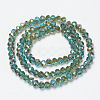 Electroplate Glass Beads Strands EGLA-A034-T6mm-J06-2