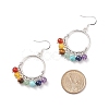 Natural & Synthetic Mixed Gemstone Chandelier Earrings EJEW-TA00105-4