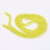 Spray Painted Crackle Glass Beads Strands CCG-Q001-6mm-04-2