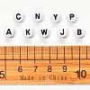 Craft White Acrylic Beads SACR-YW0001-08-3