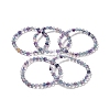 Natural Fluorite Beaded Stretch Bracelets BJEW-K233-01A-02-01-1