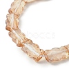 Electroplate Glass Beads Strands EGLA-L045-F-PL04-3