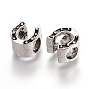Tibetan Style Alloy European Large Hole Beads X-TIBEB-8021-AS-RS-2